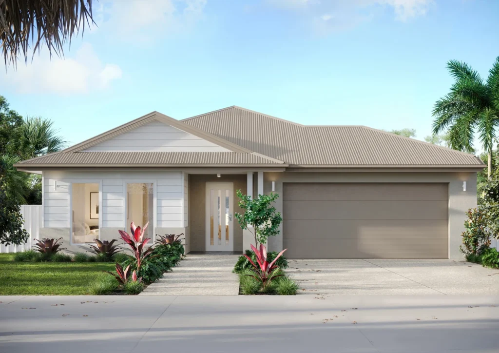 Artist impression of the Waratah home design at Palm Lake Resort Bargara
